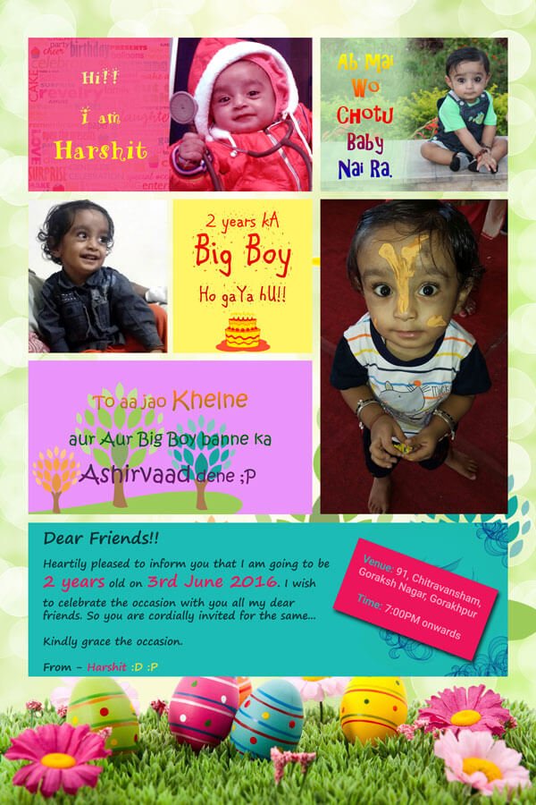 Invitation Card Design for Birthday