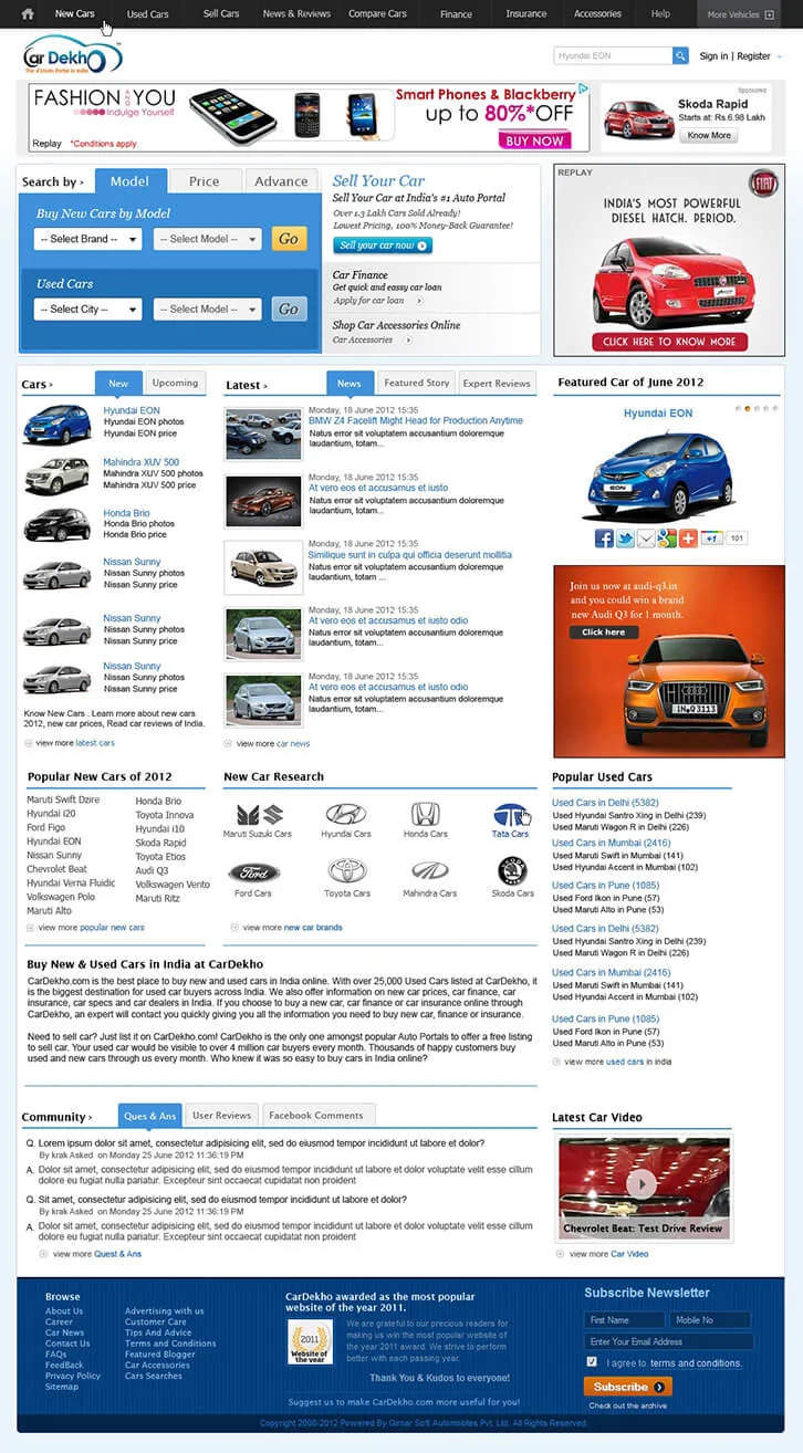 Online New and Used Cars Comparison and Purchase - CarDekho.com