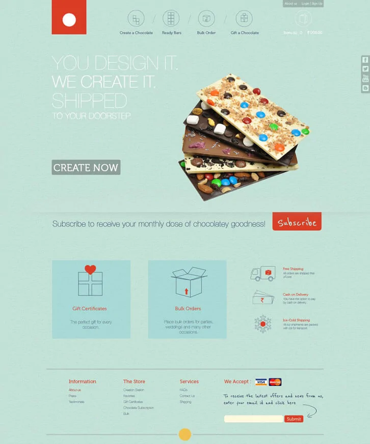 Woo-Commerce Custom Layout for an E-Commerce Website - MakeAChocolate